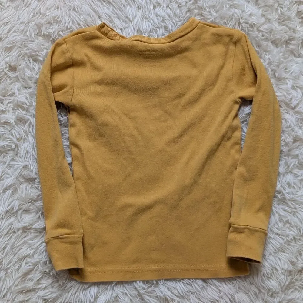 Carter's Boys Size 3T Just Dozin Bulldozer Yellow Long Sleeve Shirt